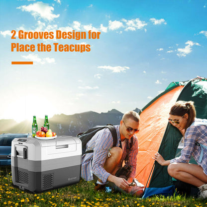 Professional title: "58-Quart Portable Electric Cooler for Camping and Car Use"