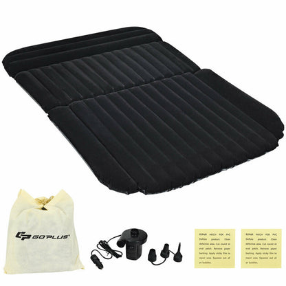 Professional title: "Portable SUV Backseat Inflatable Air Mattress Travel Pad Set with Pump for Outdoor Use"