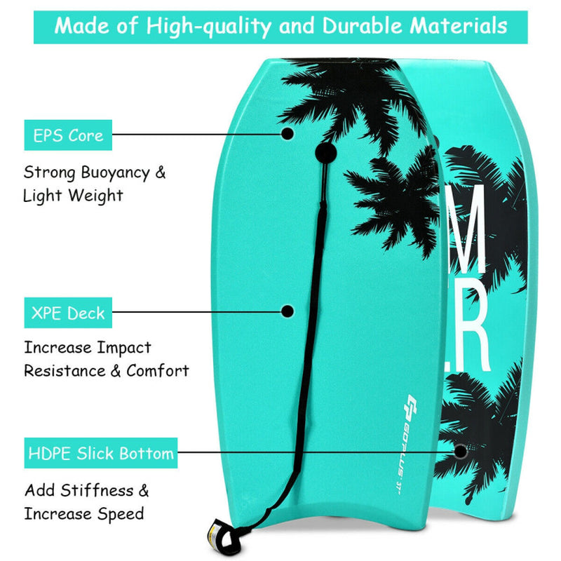 Professional title: "Lightweight Super Surfing Bodyboard Available in 33, 37, and 41-Inch Options"