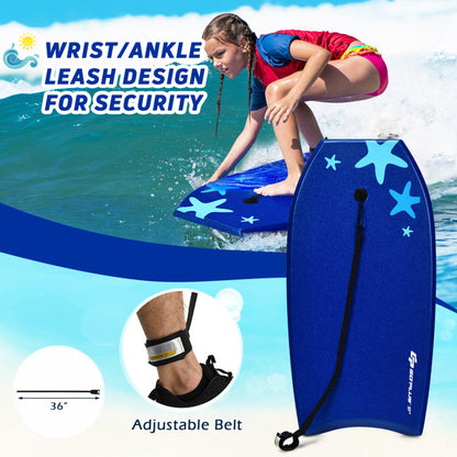 Professional title: "41-Inch Lightweight and Portable Surfing Bodyboard for Enhanced Mobility"