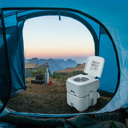 Professional title: "Portable 5.3 Gallon Commode for RV Camping, Indoor, and Outdoor Use"