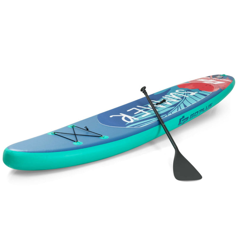 Professional title: "10-Foot Inflatable Stand-Up Paddle Board Set with Backpack, Leash, and Aluminum Paddle"