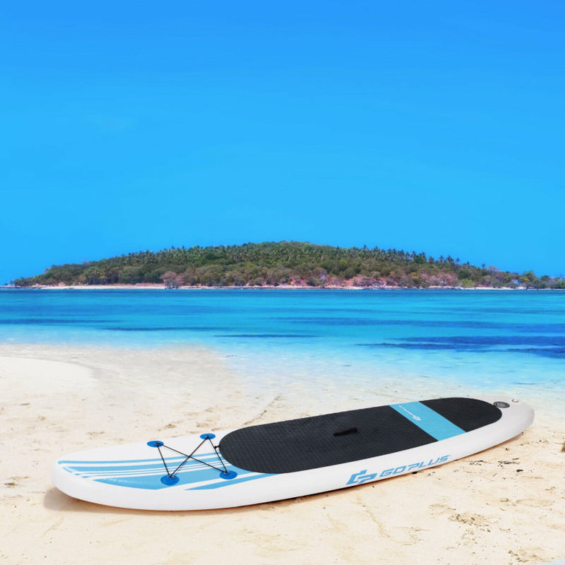 Professional title: "10-Foot Inflatable Stand-Up Paddle Board Set with Carrying Bag"