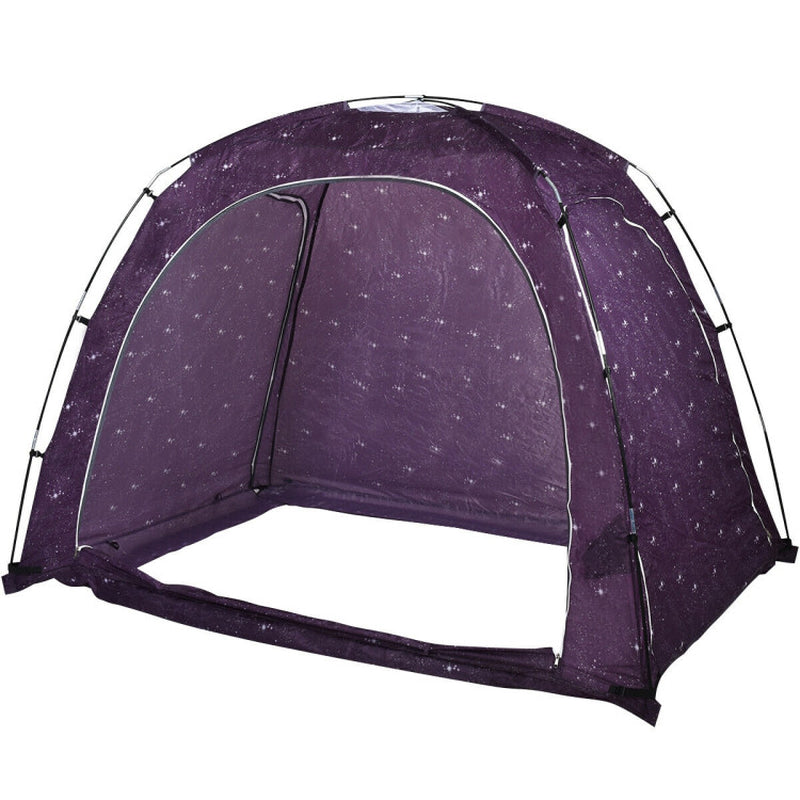 Professional title: "Indoor Privacy Play Tent for Beds with Storage Bag"