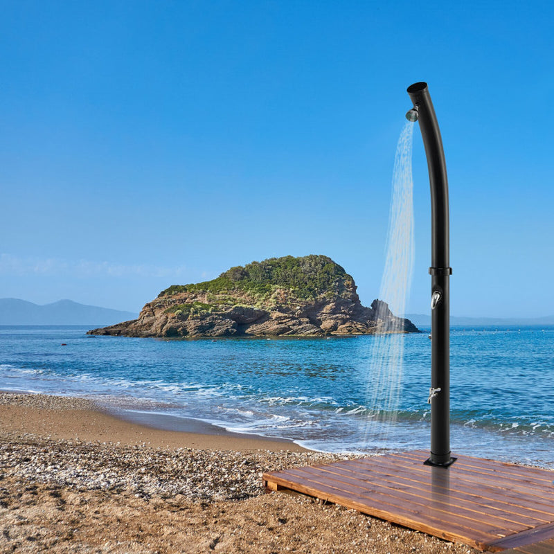 Professional title: ```7.2-Foot Solar-Powered Outdoor Shower with 360-Degree Rotating Shower Head```