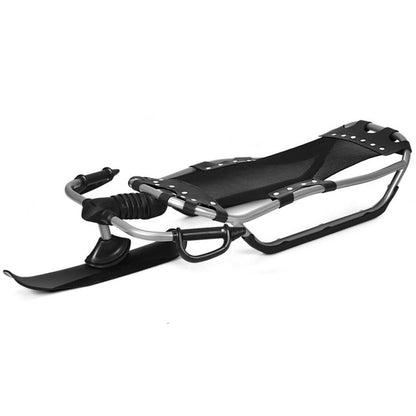 Professional title: "Snow Racer Sled with Enhanced Grip Handles and Comfortable Mesh Seat"