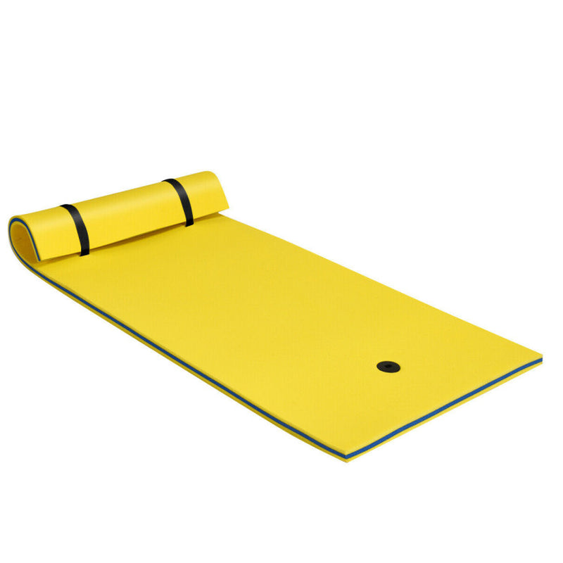 Professional title: "Yellow Tear-Proof 3-Layer Relaxing Water Mat"