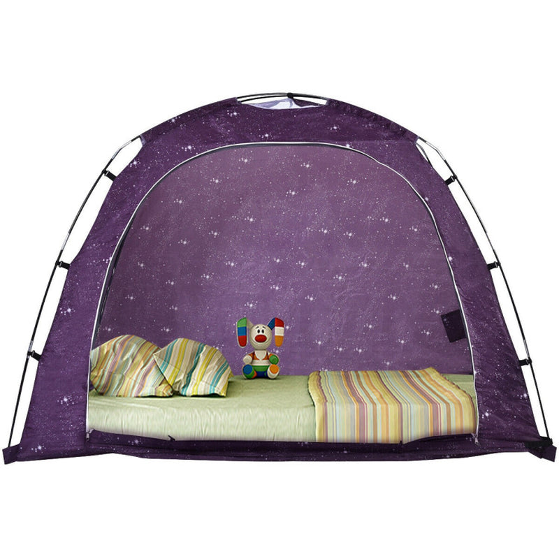 Professional title: "Indoor Privacy Bed Tent with Carry Bag for Play and Relaxation"