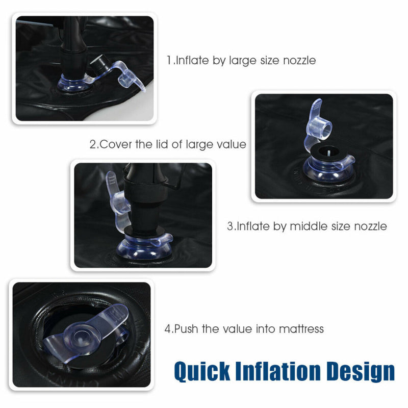 Professional title: "Portable SUV Backseat Inflatable Air Mattress Travel Pad Set with Pump for Outdoor Use"