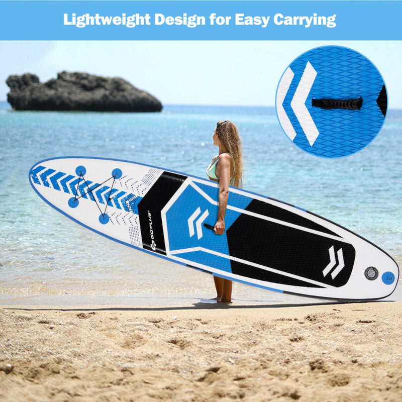 Professional title: ```10.5-Foot Inflatable Stand-Up Paddle Board Set with Carrying Bag and Aluminum Paddle```