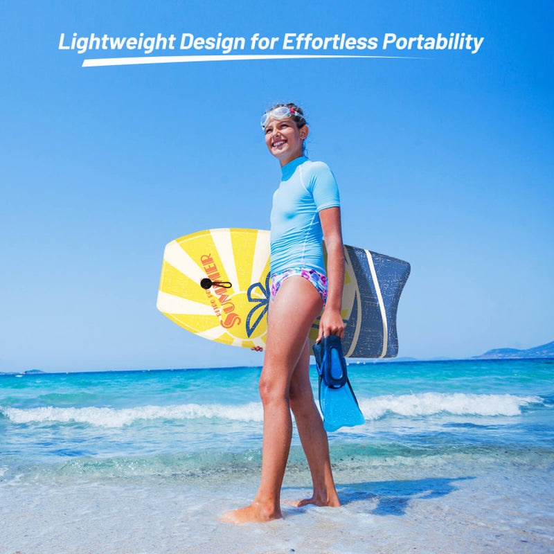 Professional title: "High-Quality Lightweight Surfboard with Premium Wrist Leash - Medium Size"