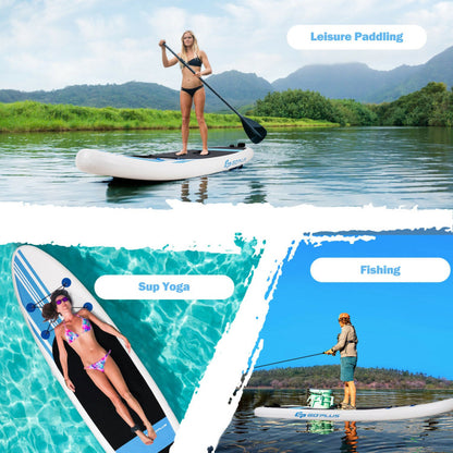 Professional title: "10-Foot Inflatable Stand-Up Paddle Board Set with Carrying Bag"