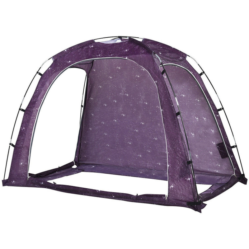 Professional title: "Indoor Privacy Bed Tent with Carry Bag for Play and Relaxation"