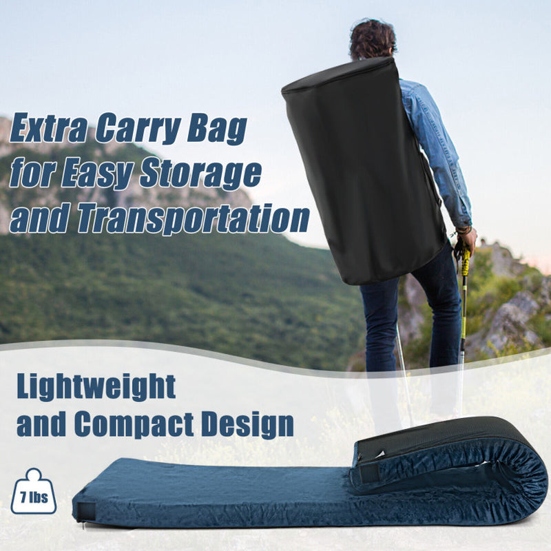 Professional title: ```Portable Lightweight Memory Foam Camping Mattress```