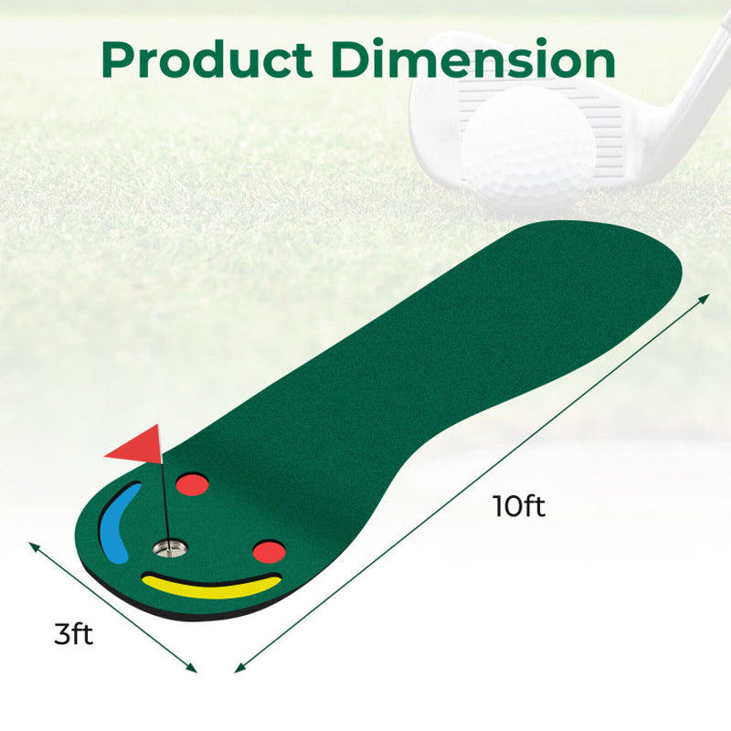 Golf Putting Green Set for Indoor Outdoor Use