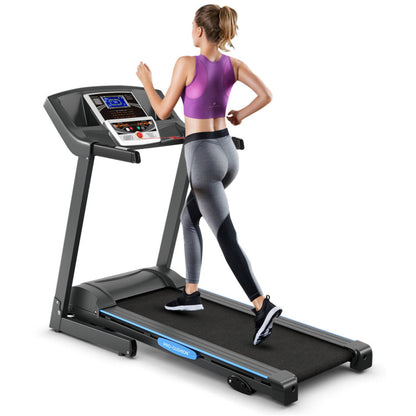 Foldable Electric Treadmill with 2.25 HP Motor and LCD Display