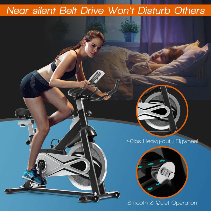 Exercise Bike Stationary Cycling Bike with 40 Lbs Flywheel