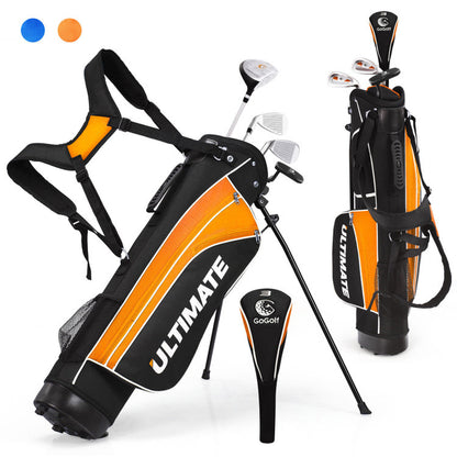 Junior Complete Golf Club Set for Age 8 to 10-Blue