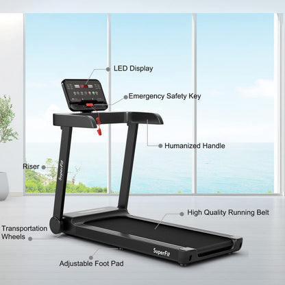 2.25 HP Electric Treadmill Running Machine with App Control