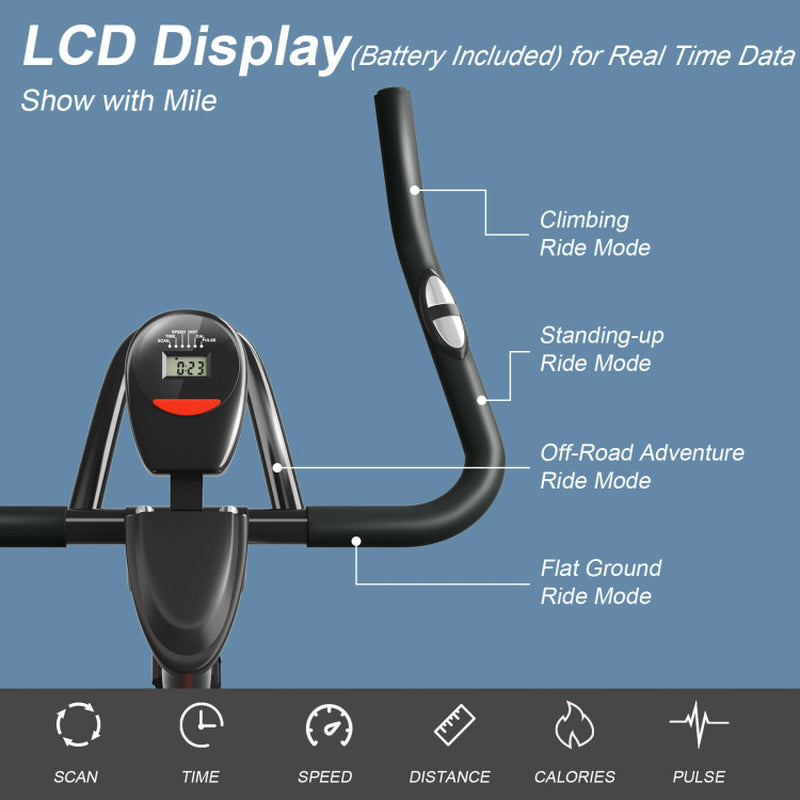 Magnetic Stationary Bike with Heart Rate