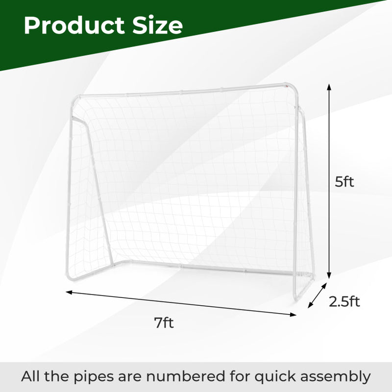 Soccer Goal for Backyard with Heavy Duty Frame and Ground Stakes