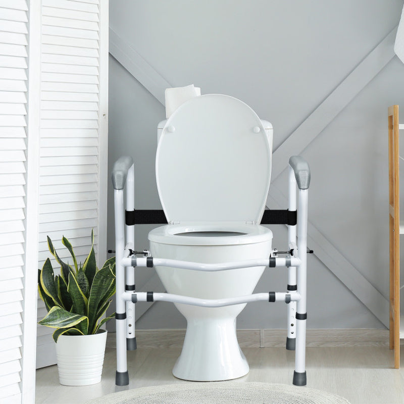 Sturdy Steel Toilet Safety Rail with Adjustable Clamp