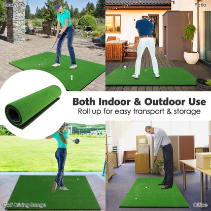 5 X 3 Feet Golf Mat with 3 Rubber Tees