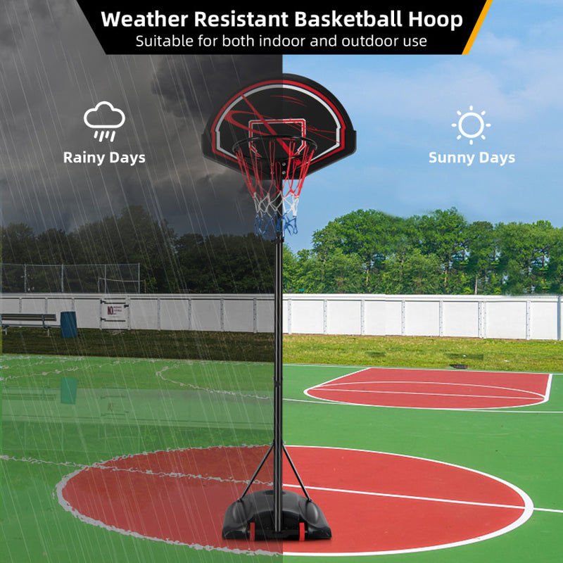 Portable Basketball Hoop Stand with Wheels and 2 Nets