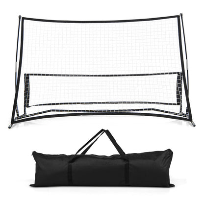 2-In-1 Portable Soccer Rebounder Net with Carrying Bag