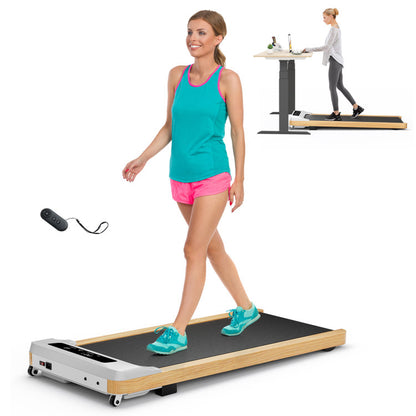 Under Desk Treadmill with Remote Control and LED Display for Home Office