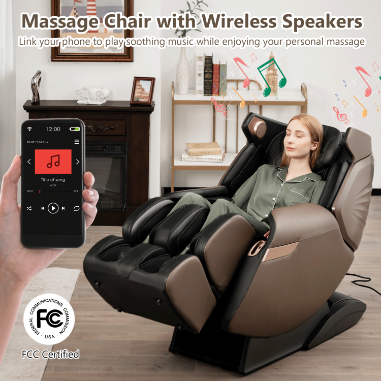 Therapy 21 - 3D Sl-Track Electric Full Body Zero Gravity Shiatsu Massage Chair with Heat Roller